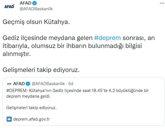 Son dakika: Kütahya’da korkutan deprem! - 1