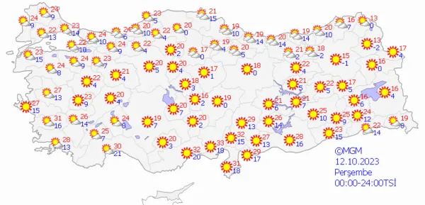 1696779911791.png Kış kapıya dayandı! Sağanak yağış yurda geri dönüyor! Meteoroloji gün vererek uyardı... - 9