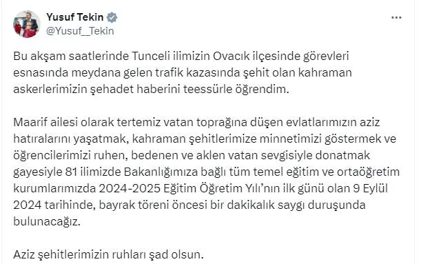 bakan-tekin-acikladi-sehitlerimiz-icin-tum-okullarda-bir-dakikalik-saygi-durusunda-bulunulacak-1725828645837.jpeg Bakan Tekin açıkladı! Şehitlerimiz için tüm okullarda bir dakikalık saygı duruşunda bulunulacak
