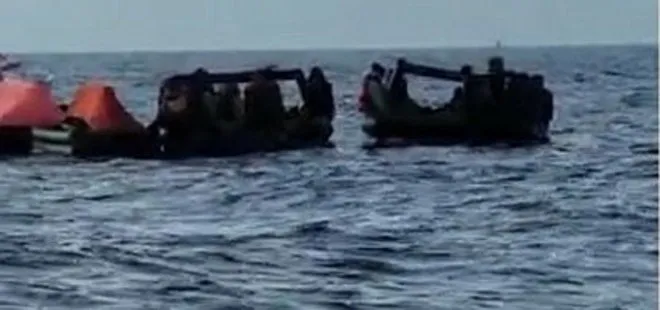 Yunan zulmü kamerada: 66 mülteciyi böyle ölüme terk ettiler! Sahil Güvenlik ekipleri kurtardı