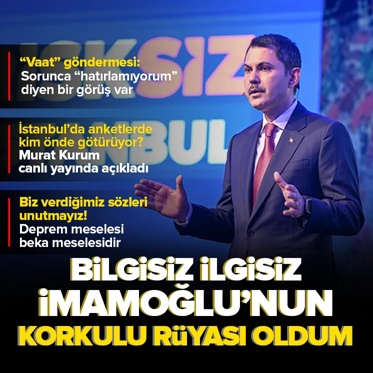 Kurum İstanbul’daki son anket sonuçlarını açıkladı