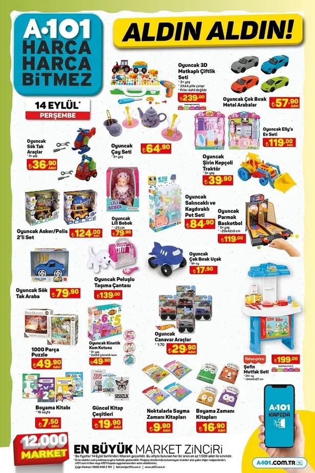 14 Eylül A101 aktüel ürünler kataloğu: A101’e 65 inç Toshiba 65 LED TV, Lenovo bilgisayar, yuvarlak fırın, 8 Litre airfryer, katlanabilir tabure geliyor