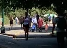 Bakan Albayrak ve eşi Central Parkta gezdi
