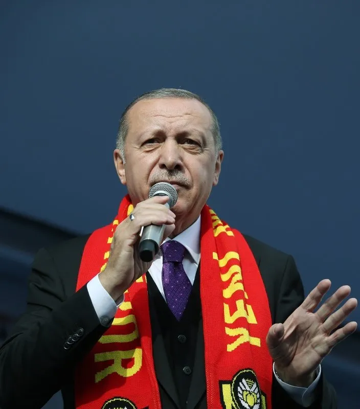 Başkan Erdoğan'ın Malatya mitinginden dikkat çeken kare