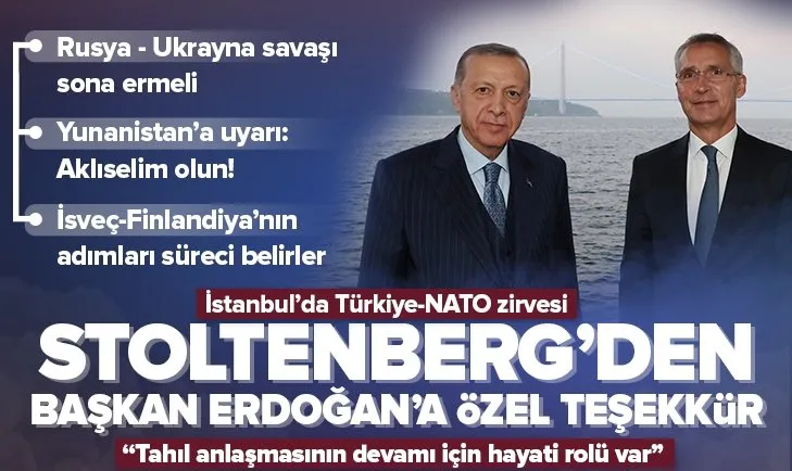 SON DAKİKA: Başkan Recep Tayyip Erdoğan NATO Genel Sekreteri Jens Stoltenberg ile görüştü