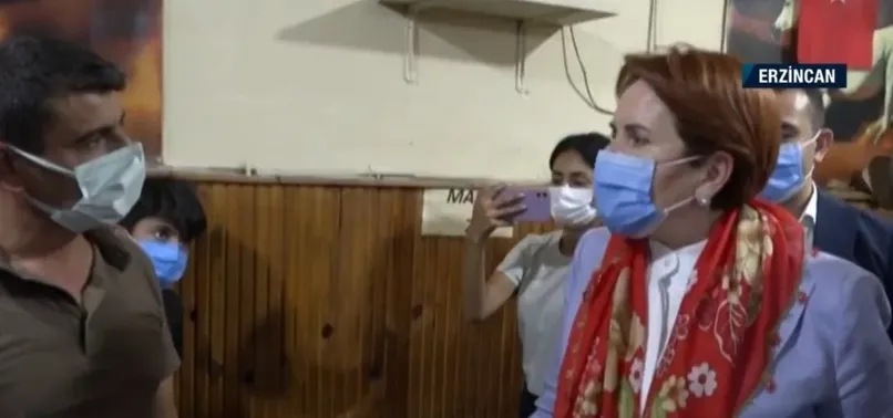 Meral Akşener'in Erzincan ziyaretinde gergin anlar! "Memleket aç" algısına şehit ağabeyi tepki gösterdi