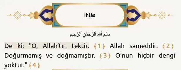 Arefe günü 1000 İhlas Suresi okumanın fazileti: İhlas suresi nasıl okunur? Arapça okunuşu ve Türkçe meali