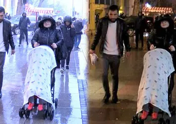 İstanbul'da şimşekler geceyi aydınlattı
