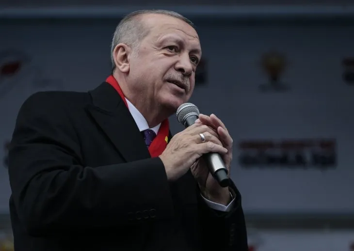 Başkan Erdoğan'ın Malatya mitinginden dikkat çeken kare