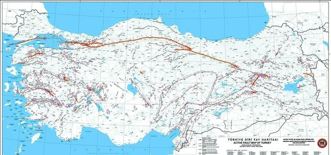 Türkiye fay hatları haritası! Deprem fay hatları nereden geçiyor? Türkiye’deki faylar…
