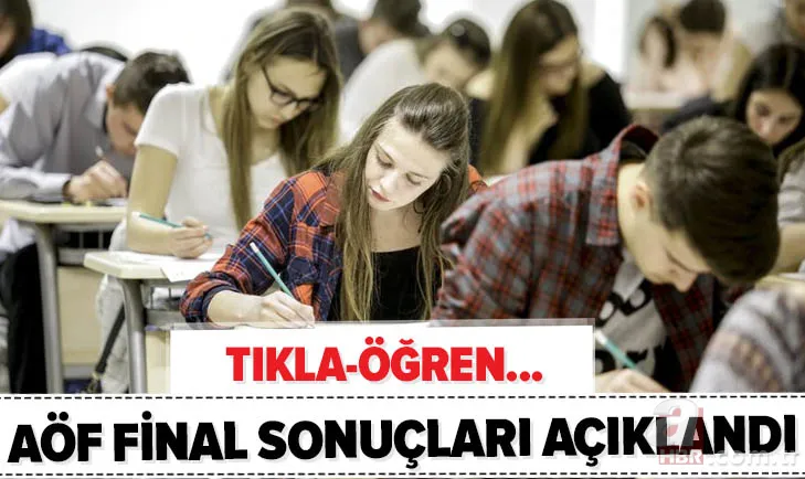 Son dakika: AÖF final sınavı sonuçları ve mezuniyet sorgulama! 2021 Anadolu Üniversitesi AÖF harf notları karşılıkları... 1