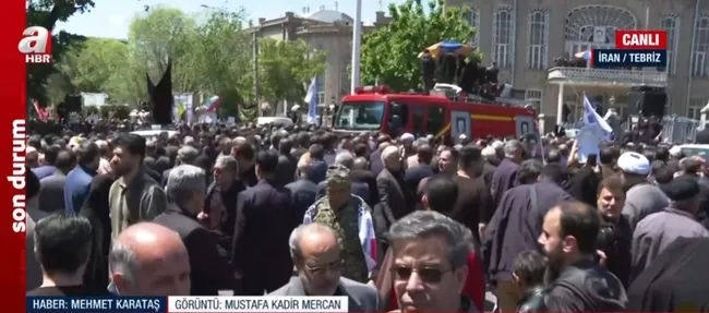 İran’daki helikopter kazası | Doğu Azerbaycan Valisi Rahmeti ve Tebriz İmamı Haşim’e veda