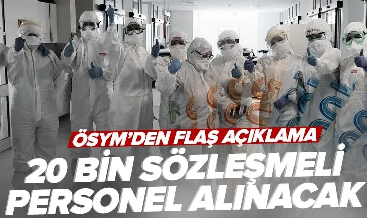 Son dakika | 20 bin sözleşmeli sağlık personeli alımı için flaş açıklama