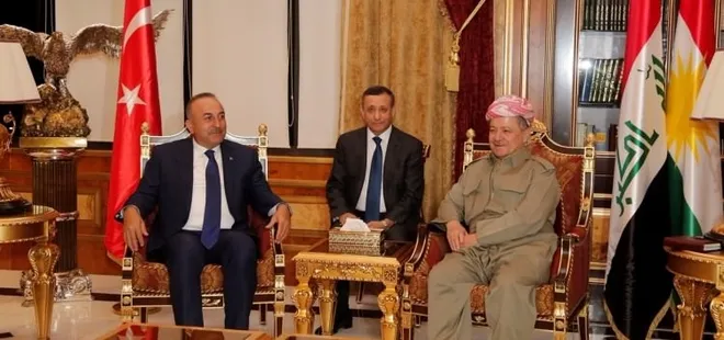 Çavuşoğlu Barzani ile görüştü!