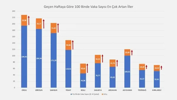 Sağlık Bakanı Fahrettin Koca vaka sayısı artan ve azalan illeri açıkladı - 2