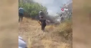 Ürgüp’te arazi yangını