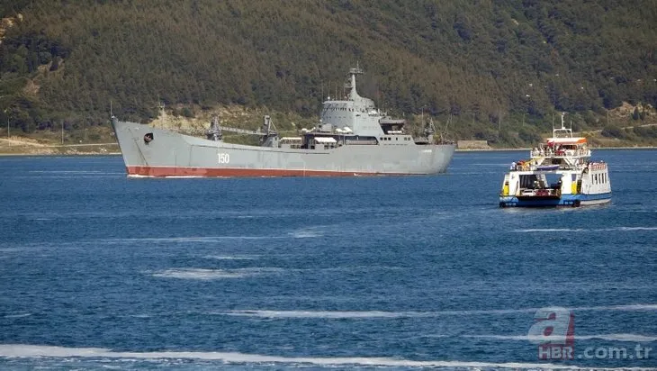 Rus savaş gemileri Akdeniz’e iniyor! Peş peşe Çanakkale Boğazı’ndan geçtiler