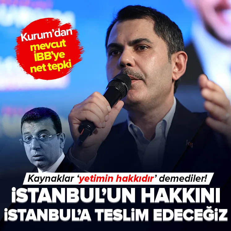 Murat Kurum’dan mevcut İBB’ye eleştiri