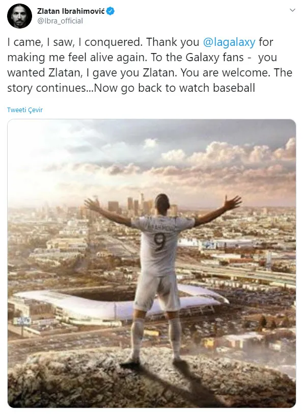 Zlatan’dan dikkat çeken veda mesajı
