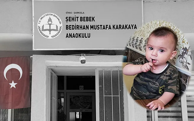 11 aylık şehit Bedirhan bebeğin ismi anaokuluna verildi