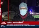 Kağıthane’de istinat duvarı çöktü!
