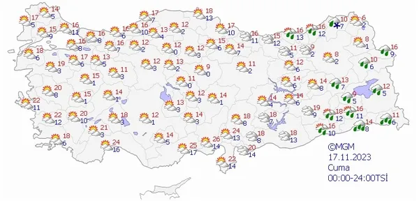 Kar yağışı kapıda! Meteoroloji haritayı yayınladı il il uyardı! O günden itibaren çok kuvvetli geliyor | 16-20 Kasım 2023 - 12
