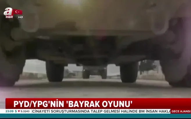 Münbiç'te bayrak oyunu