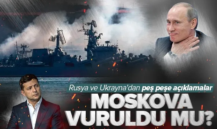 Son dakika: Moskova kruvazör gemisi vuruldu mu? Rusya ve Ukrayna’dan peş peşe açıklamalar