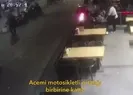 Acemi motosikletli ortalığı birbirine kattı