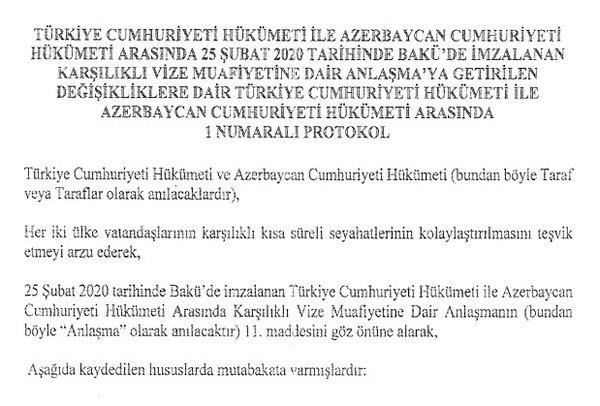 Azerbaycan ve Türkiye arasında flaş gelişme! Karar Resmi Gazete'de yayımlandı - 3