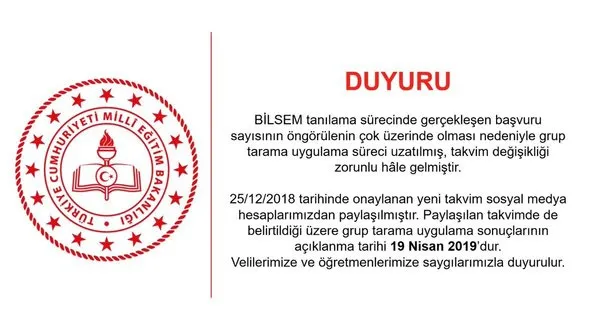 BİLSEM sınav sonuçları ne zaman açıklanacak? 2019 BİLSEM sınav sonuçları - 1