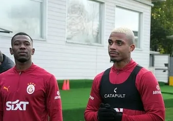 Galatasaray'da yeni transferler Cuesta ve Lemina idmana çıktı!
