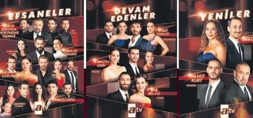 Yenilerle efsanelerle ATV yeni sezona hazır!