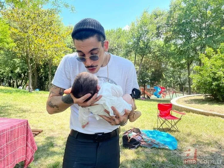 Tolgahan Sayışman ve Almeda Abazi kızlarının yüzünü ilk kez gösterdi! İşte Alina… 13