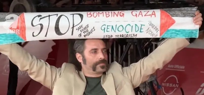 İtalyan aktör Antonio Di Matteo ve Hollandalı Kick boksçu Rico Verhoeven’dan Gazze’ye destek