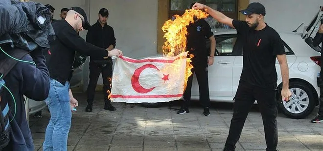 Skandal! KKTC bayrağı yakanları Rum yönetimi 6 gün sonra gördü