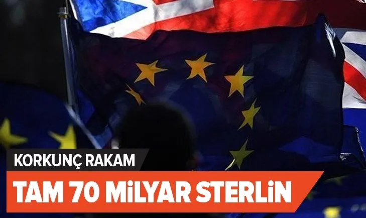 İngiltere’nin AB’den çıkışı 70 milyar sterline mal olabilir