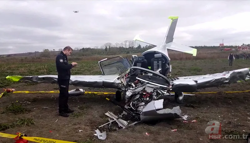 Son dakika: İstanbul Büyükçekmece'de eğitim uçağı düştü! A Haber olay yerinde 16