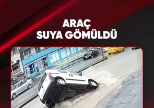 ARAÇ SUYA GÖMÜLDÜ