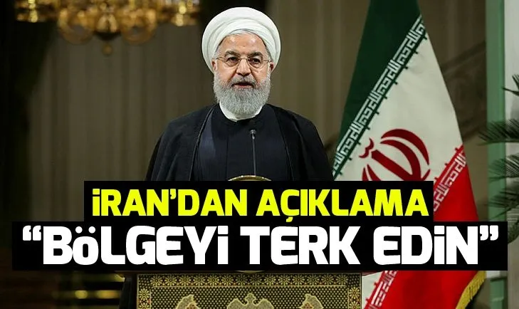 Ruhani: ABD bölgeyi terk etsin