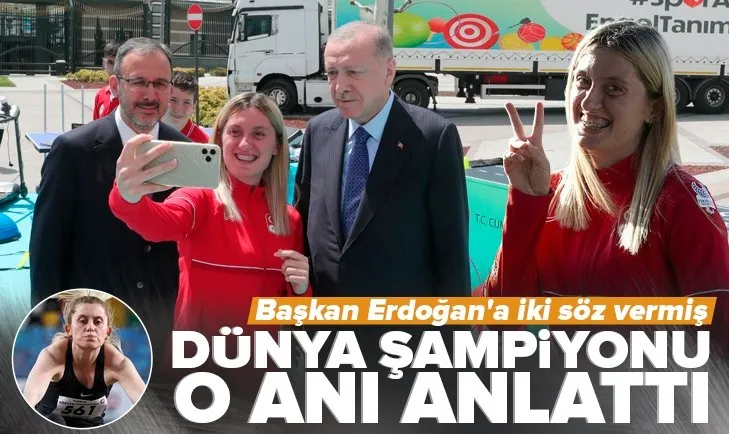 Dünya şampiyonu Fatma Damla Altın’dan Başkan Erdoğan’a lahana dolması ve madalya sözü