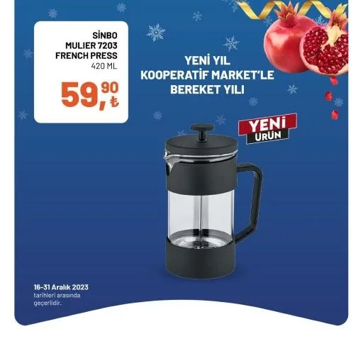 Tarım Kredi Market yılbaşı indirimi bitiyor! Bütün Piliç 60,90 TL, Yumuşatıcı 49,90 TL, Sıvı El Sabunu 18,90 TL, 40'lı Tuvalet Kağıdı 174,90 TL… - 10