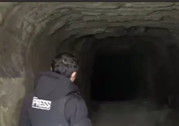 A Haber YPG'nin tünellerine araçla indi