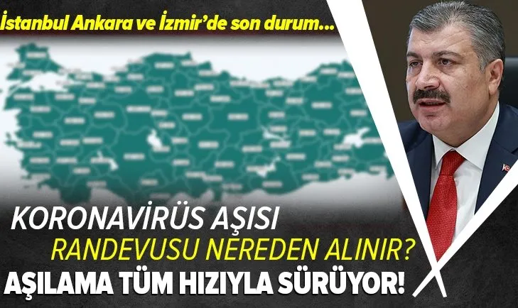 Koronavirüs aşı sırası nereden alınır? MHRS, e-Nabız'dan aşı sorgulama nasıl yapılır? İstanbul, Ankara ve İzmir'de aşılamada son durum ne?