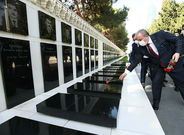 TBMM Başkanı Mustaf Şentop Azerbaycan ve Türk şehitliklerini ziyaret etti - 4