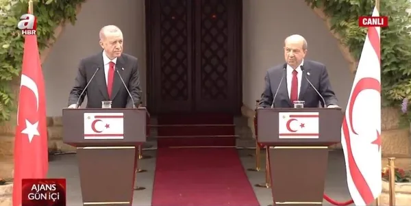 Başkan Erdoğan’dan KKTC’de önemli açıklamalar: Masaya dönüş için KKTC tanınmalı