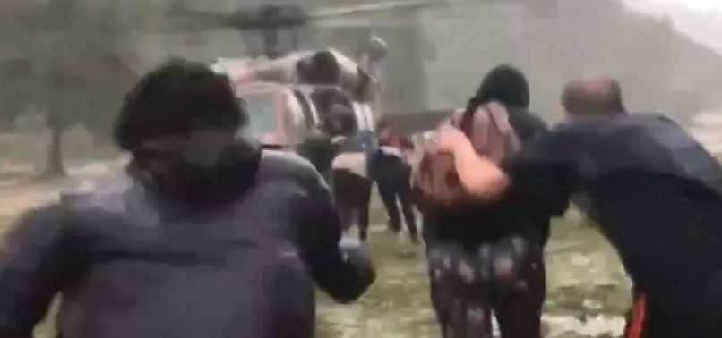 Düzce'de heyelan! Mahsur kalan onlarca kişi kurtarıldı