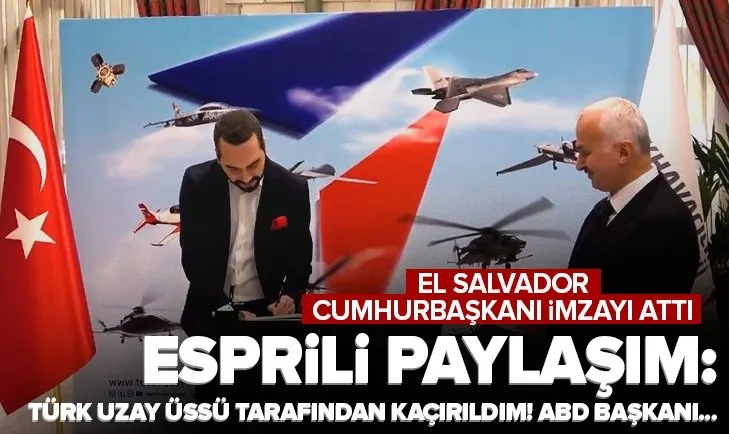 El Salvador Cumhurbaşkanı Nayib Bukele’den TUSAŞ’a ziyaret! Esprili Türkiye mesajı