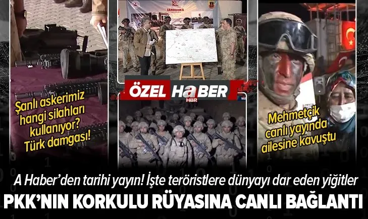 A Haber'den tarihi yayın: PKK'nın korkulu rüyası Mehmetçik'e üs bölgesinde ziyaret