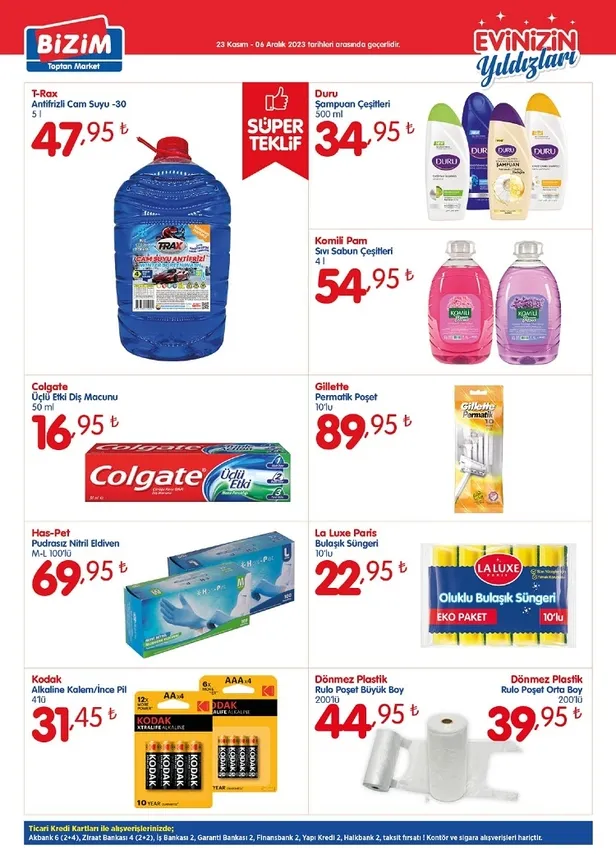 Bizim Toptan Market 29 Kasım indirim kataloğu yayında! Bu ayın son indirim listesindeki ürünler arasında temel gıda uygun fiyata satışta… - 7